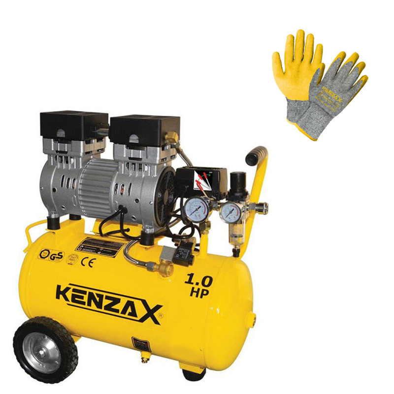 کمپرسور  هوا کنزاکس مدل KACS-125 به همراه دستکش ایمنی