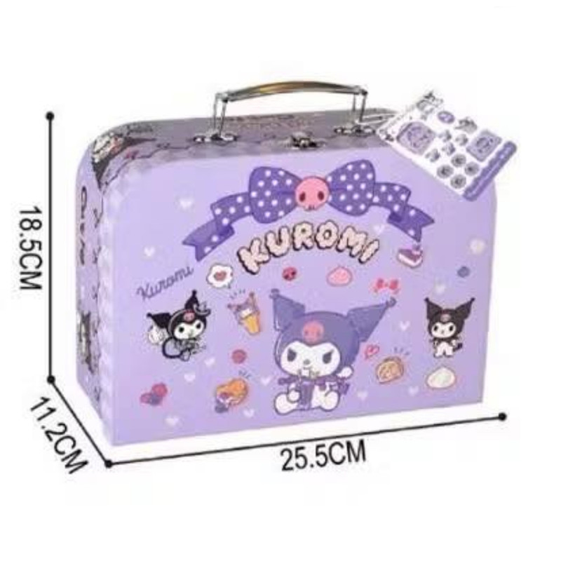 ست اسباب بازی چایخوری مدل کرومی طرح چمدانی