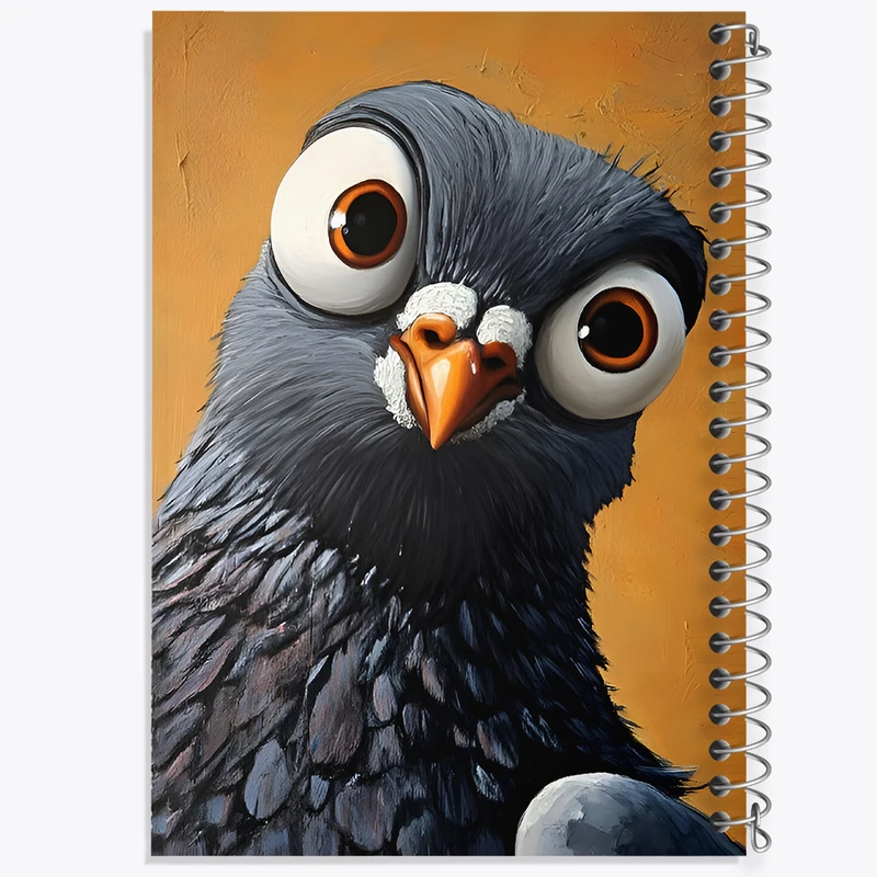 دفتر نقاشی 50 برگ خندالو طرح کبوتر خنگ کد F6532