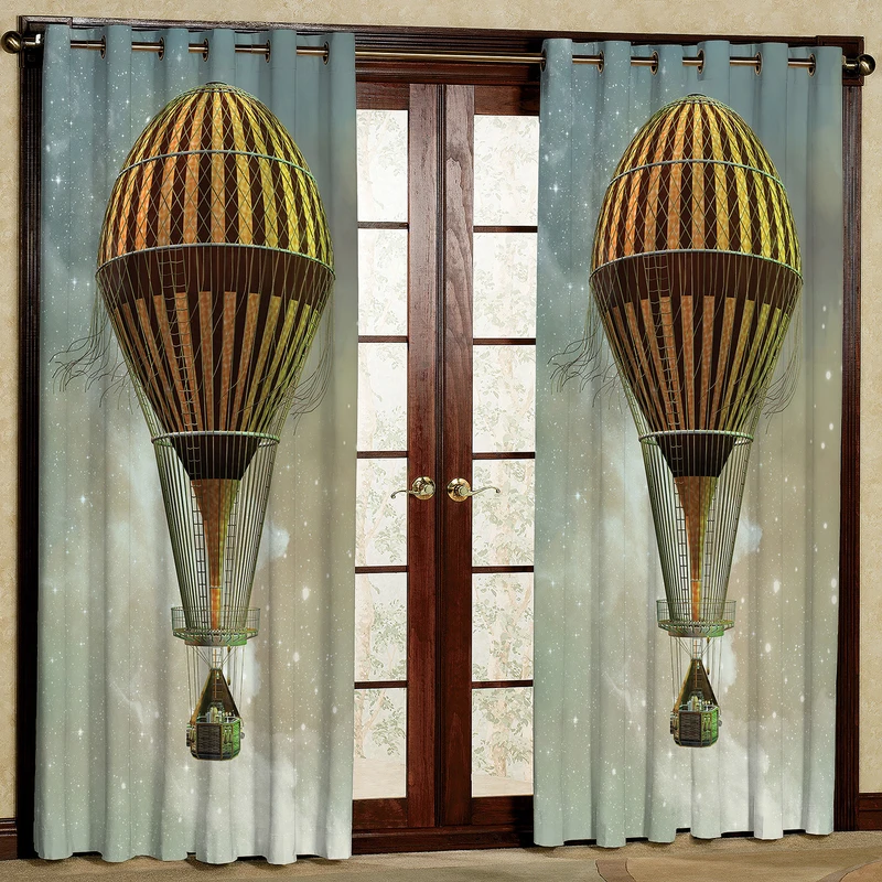 پرده مدل بالن هازان پانچی کد 2510 سایز 140x200 سانتی متر