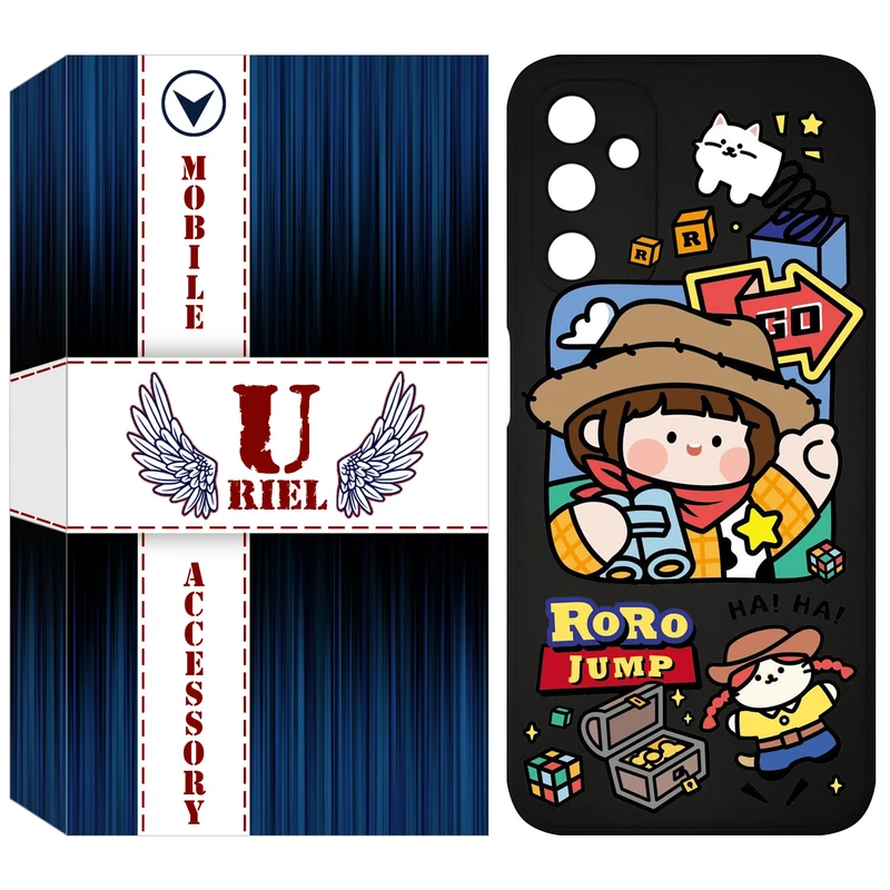 کاور یوریل مدل KSH کد 29 طرح دختر خوشحال مناسب برای گوشی موبایل سامسونگ Galaxy A14 5G