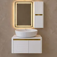 ست کابینت و روشویی  مدل Vida01 به همراه باکس و آینه بک لایت