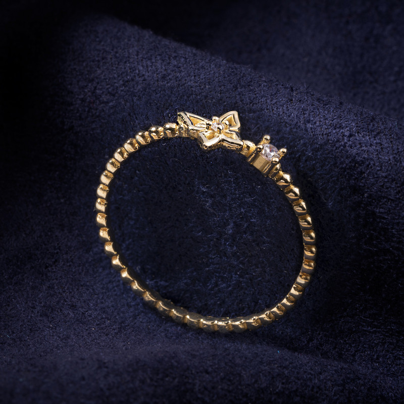 انگشتر طلا 18 عیار زنانه جواهری سون مدل 3357