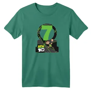 تی شرت آستین کوتاه بچگانه مدل بن تن کد ۵ رنگ سبز سدری