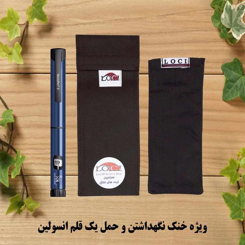 کیف خنک نگهدارنده انسولین لوک آی مدل 1 قلم کد 00 مجموعه 2 عددی