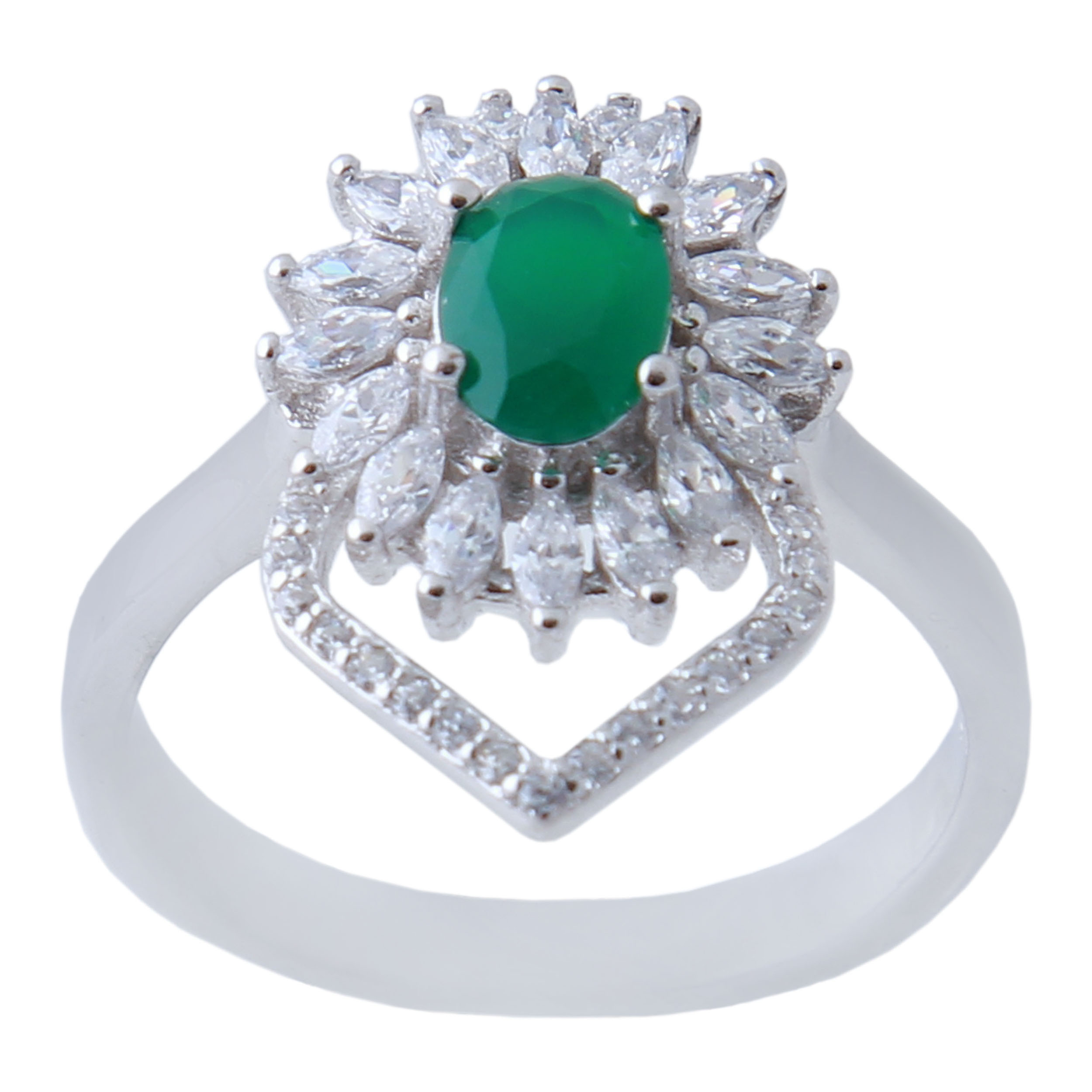   انگشتر نقره زنانه بازرگانی میلادی کد AWR_627