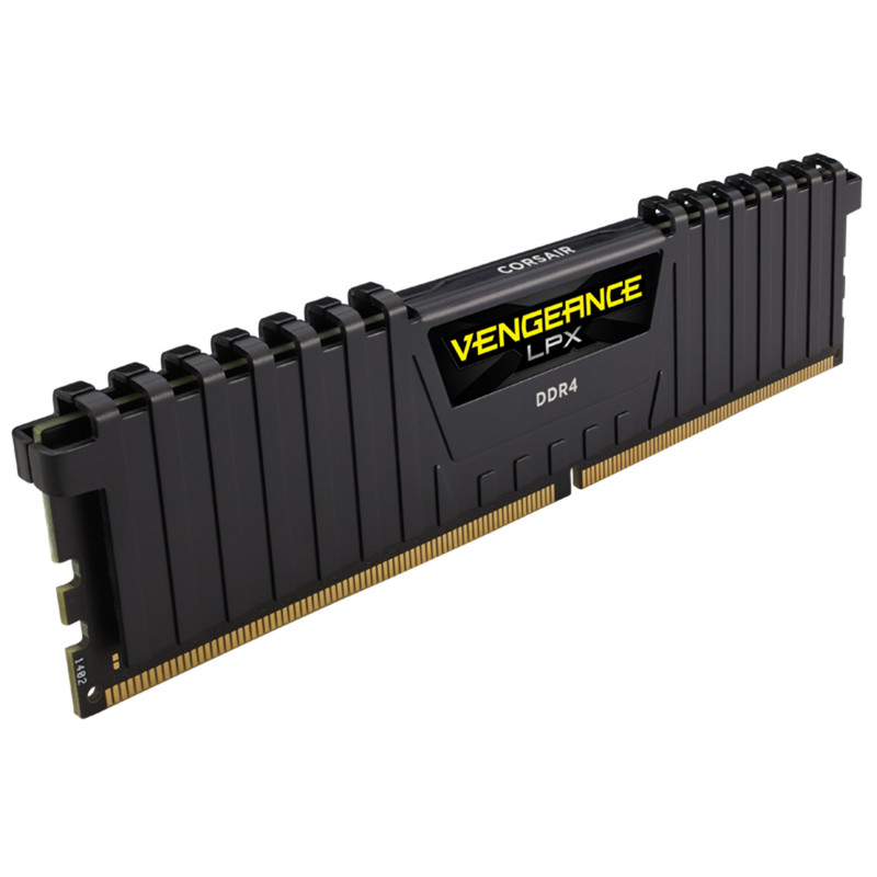 رم دسکتاپ کورسیر مدل VENGEANCE LPX DDR4 تک کاناله ظرفیت 8 گیگابایت فرکانس 3200 مگاهرتز تایمینگ CL16 با هیت‌سینک خنک‌کننده