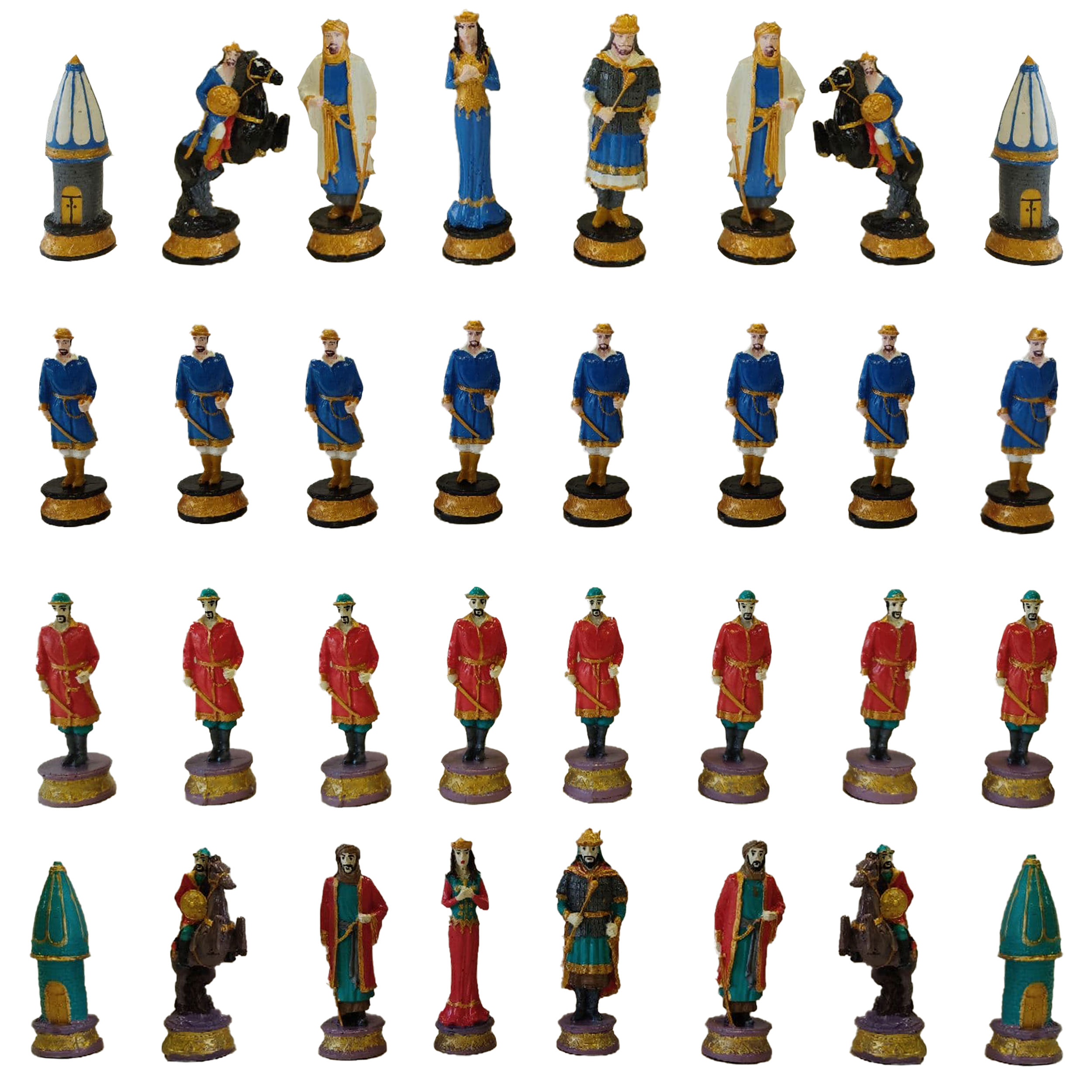 مهره شطرنج مدل M001  مجموعه 32 عددی
