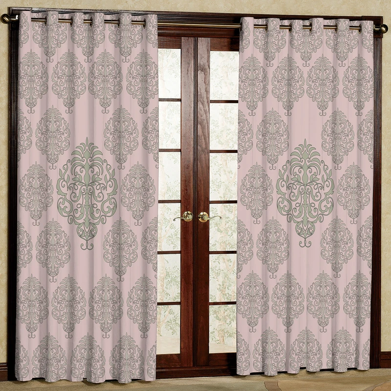 پرده طرح ترنج مدل مخمل پانچی کد 1921 W سایز 140x200 سانتی متر