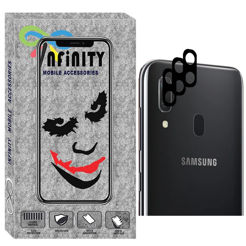 محافظ لنز دوربین اینفینیتی مدل FLZ-INF-3 مناسب برای گوشی موبایل سامسونگ Galaxy A30 بسته سه عددی
