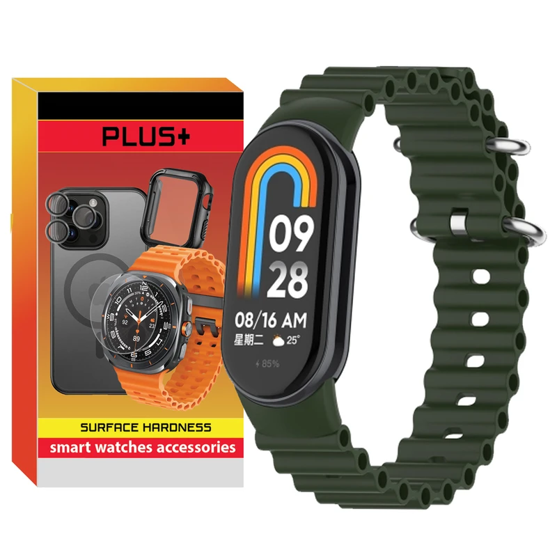 بند پلاس مدل Ocean PL مناسب برای ساعت هوشمند شیائومی Mi band 9