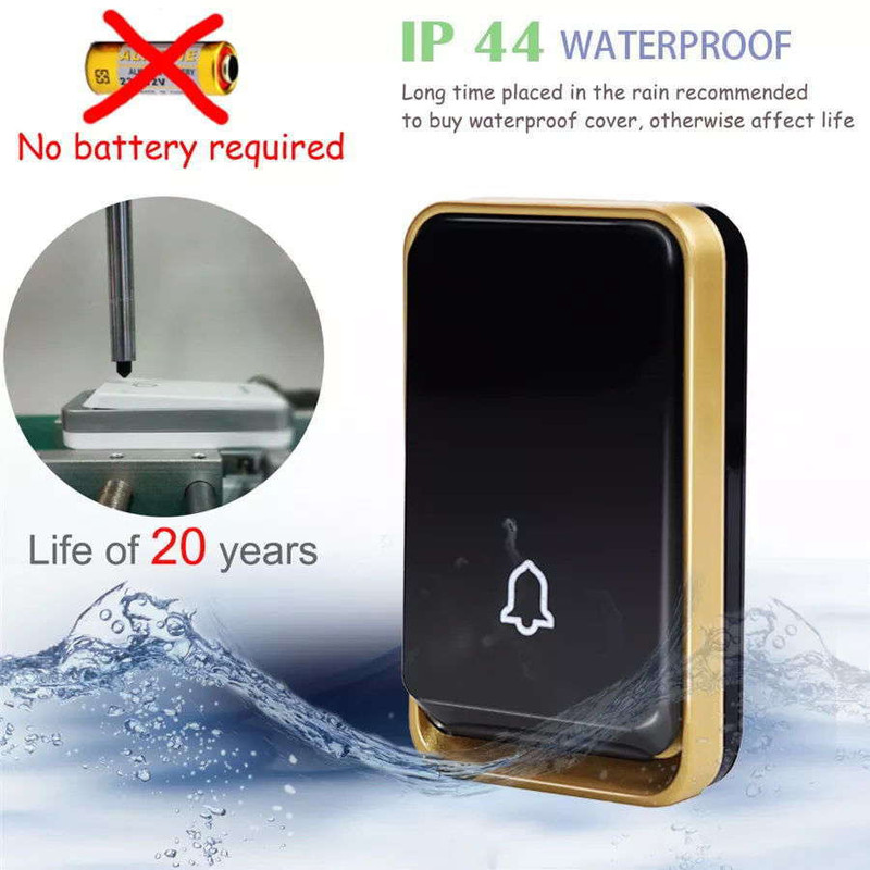 زنگ بی سیم مدل 2 شستی کد KK06