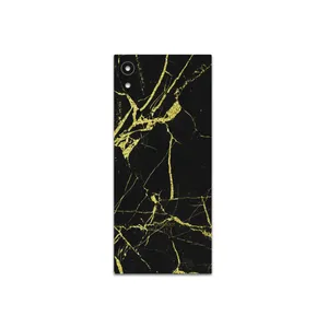 MAHOOT Graphite-Gold-Marble Cover Sticker for Sony Xperia XA1