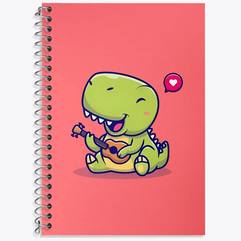 دفتر نت موسیقی 50 برگ خندالو طرح دایناسور بامزه کد N5172