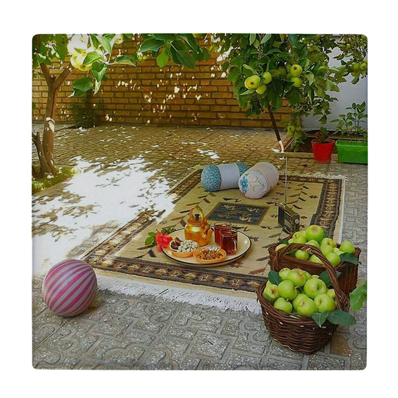  کاشی کارنیلا طرح عصرانه و حیاط ایرانی مدل لوحی کد klh2302 