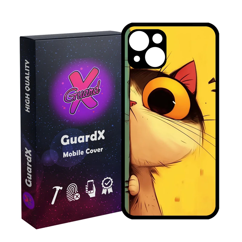 کاور گارد ایکس طرح Cat مدل  Glass10781 مناسب برای گوشی موبایل اپل iPhone 13