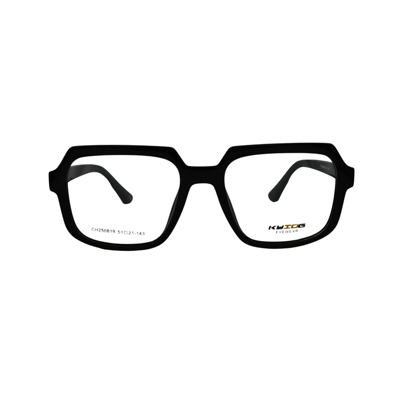 فریم عینک طبی ویفرر (Wayfarer) کایوگ مدل CH250619 C1 مناسب برای صورت بیضی، قلب، لوزی، مثلث، مربع