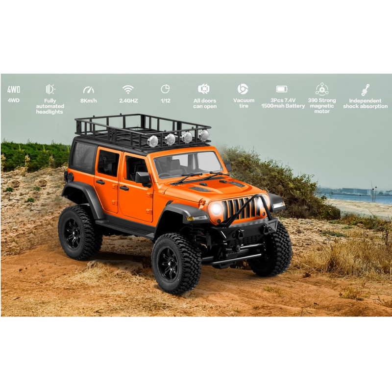 ماشین بازی کنترلی مدل جیپ آفرود طرح 4x4 Jeep کد MN-128