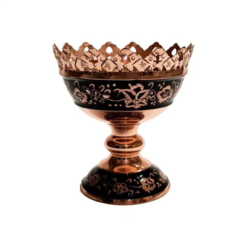 آجیل خوری مسی مدل الماس تراش کد J6