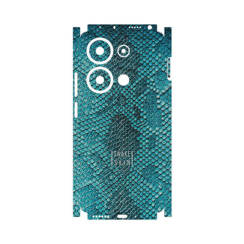 برچسب پوششی ماهوت مدل Blue Snake Skin-FullSkin مناسب برای گوشی موبایل شیائومی Poco M6 Pro 4G