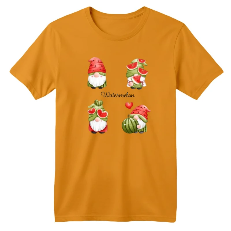 تی شرت آستین کوتاه بچگانه مدل بابانوئل و هندوانه یلدایی کد 4