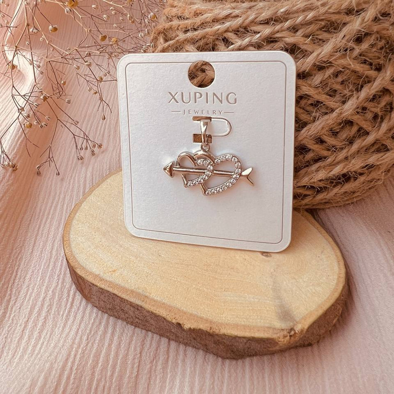 آویز گردنبند زنانه ژوپینگ مدل قلب تیر خورده