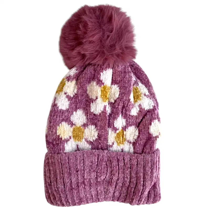 کلاه بافتنی بچگانه مدل گلمنگولی 211