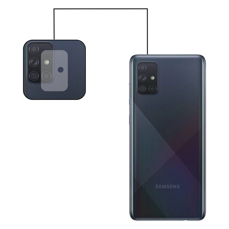 محافظ لنز دوربین مدل J-32 مناسب برای گوشی موبایل سامسونگ GALAXY  A71