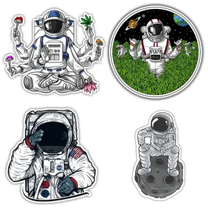 استیکر لپ تاپ و موبایل گوفی طرح فضانورد مجموعه 4 عددی