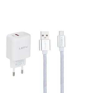 شارژر دیواری لیتو مدل LH-13 به همراه کابل تبدیل microUSB