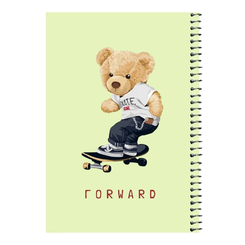 دفتر مشق 80 برگ اس جی مدل تدی اسکیت     