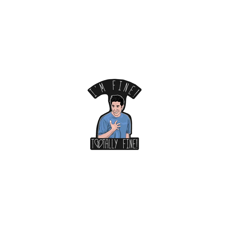استیکر تزئینی موبایل و تبلت لولو مدل حالم کاملا خوبه دیالوگ FRIENDS کد 176