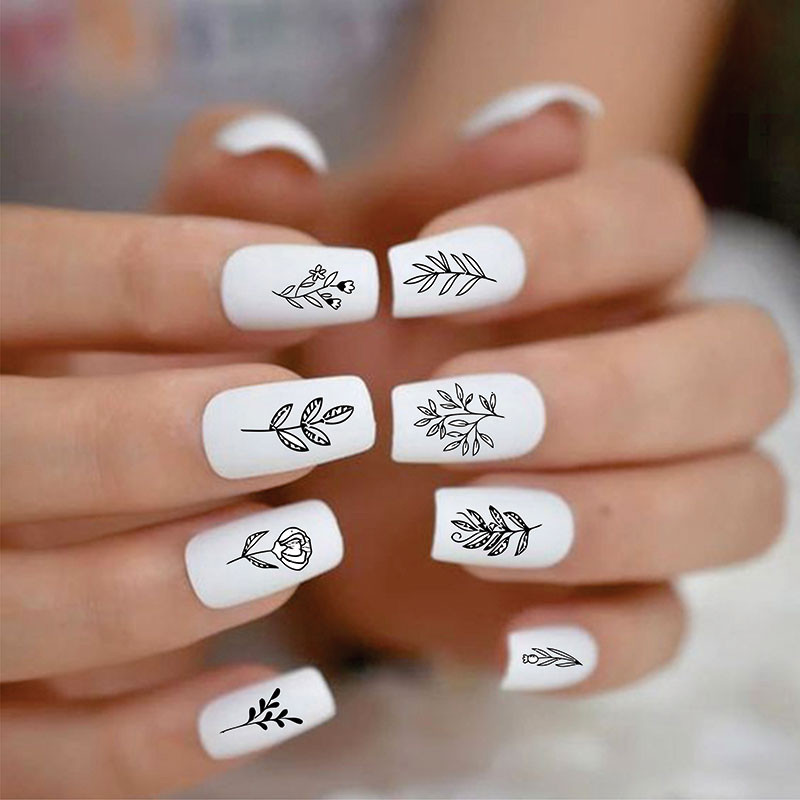 برچسب لنز ناخن کد BLNG6621 مجموعه 2 عددی
