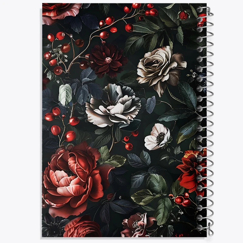 دفتر ژورنال نویسی 50 برگ خندالو مدل نقطه ای طرح گل گلی کد N5308