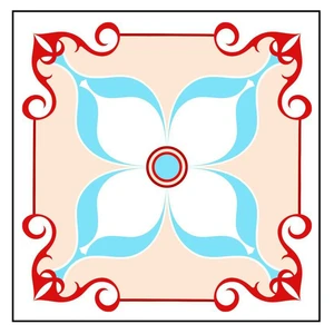 کاشی گلاک طرح سنتی ایرانی کد TT68