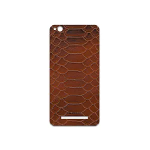 MAHOOT Brown-Snake-Leather Cover Sticker for Xiaomi Redmi 4A