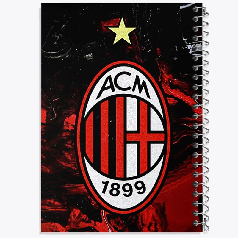 دفتر شطرنجی 50 برگ خندالو طرح باشگاه آث میلان کد 27253