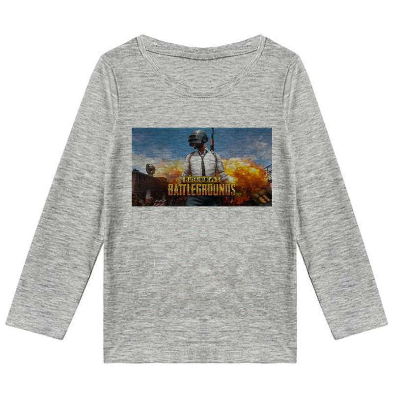 تی شرت آستین بلند پسرانه مدل F167 PUBG