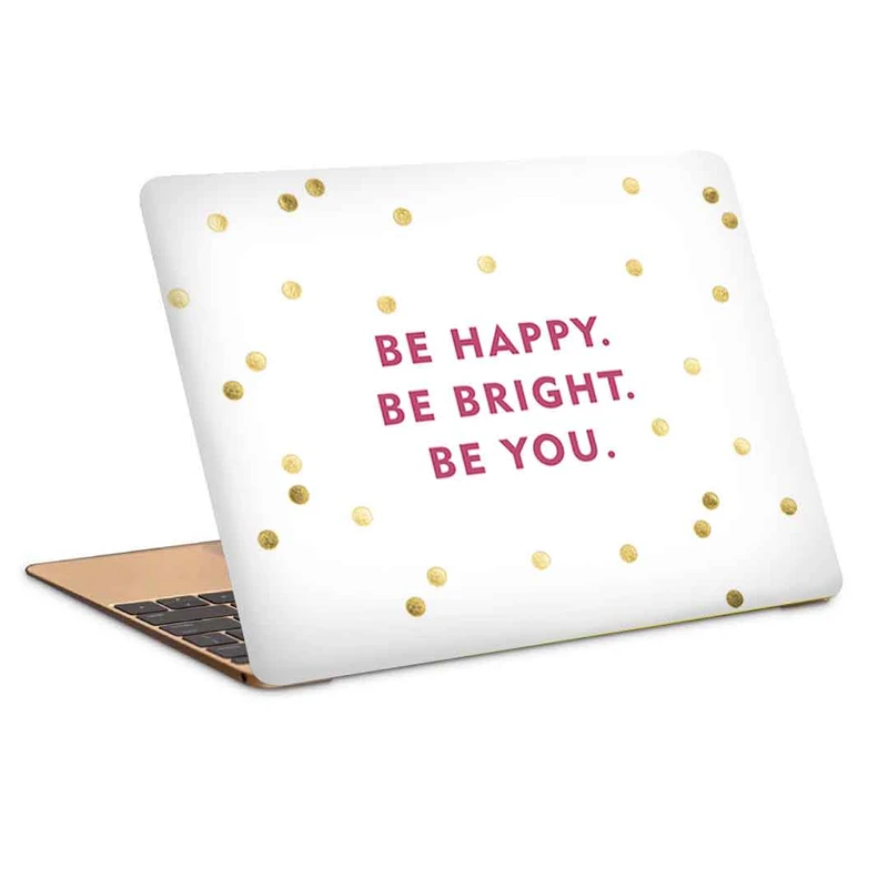 استیکر لپ تاپ طرح be happy now کد c-59مناسب برای لپ تاپ 15.6 اینچ