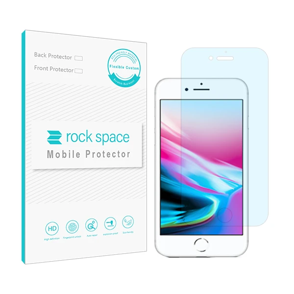 محافظ صفحه نمایش ضد اشعه آبی راک اسپیس مدل HyBLU مناسب برای گوشی موبایل اپل iPhone 8 Plus
