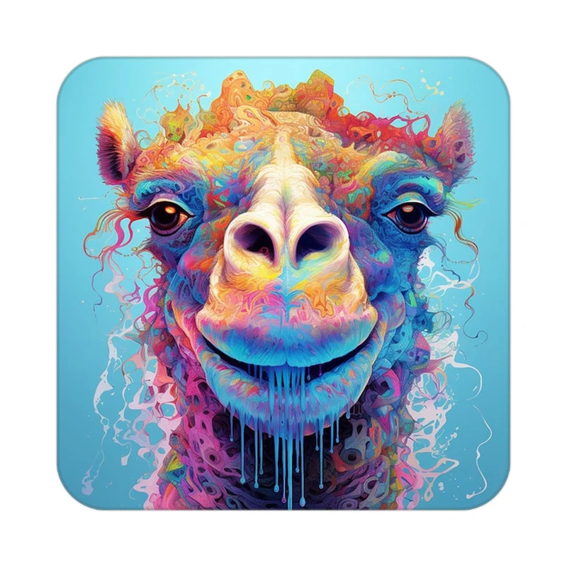 زیر لیوانی کاکتی طرح حیوانات رنگی مدل mp26550