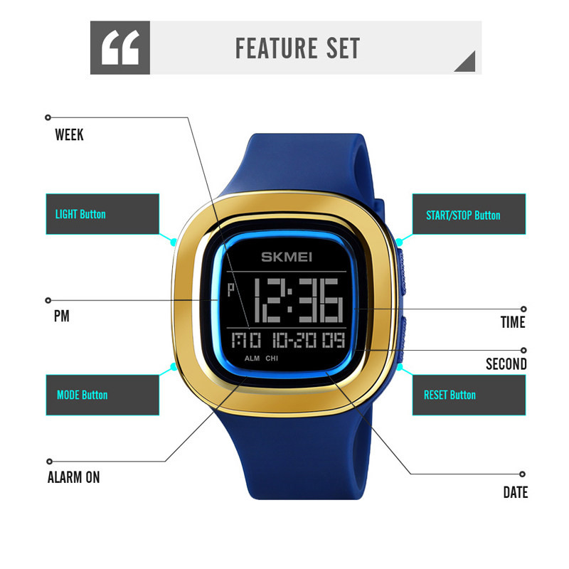 ساعت مچی دیجیتال اسکمی مدل 1580 BU