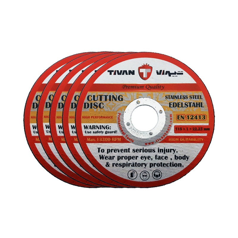 صفحه مینی برش استیل تیوان مدل HT- 0011501 مجموعه پنج عددی 
