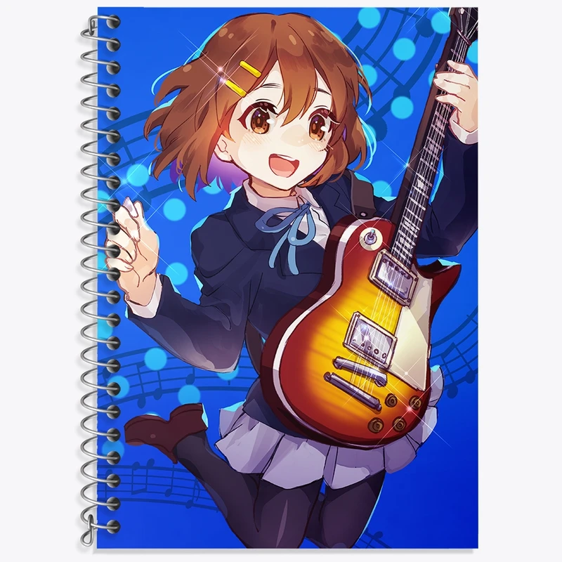 دفتر زبان 50 برگ خندالو مدل دو خط طرح یویی انیمه كي اون کد 34183