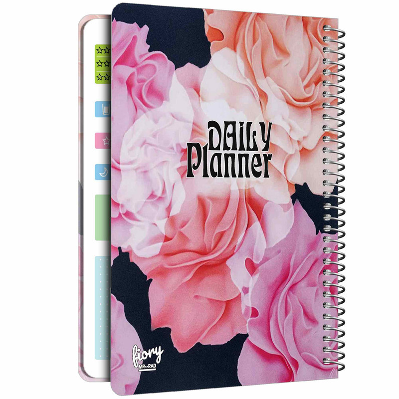 دفتر برنامه ريزي مستر راد طرح گل مدل پلنر روزانه کد fiory 1845 natural