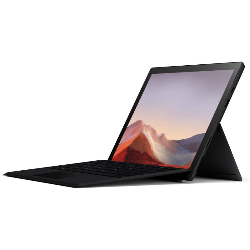 بهترین قیمت در کی سان بای تبلت مایکروسافت مدل Surface Pro 7 Plus-i7 ظرفیت 256 گیگابایت و 16 گیگابایت رم به همراه کیبورد Black Type Cover تبلت