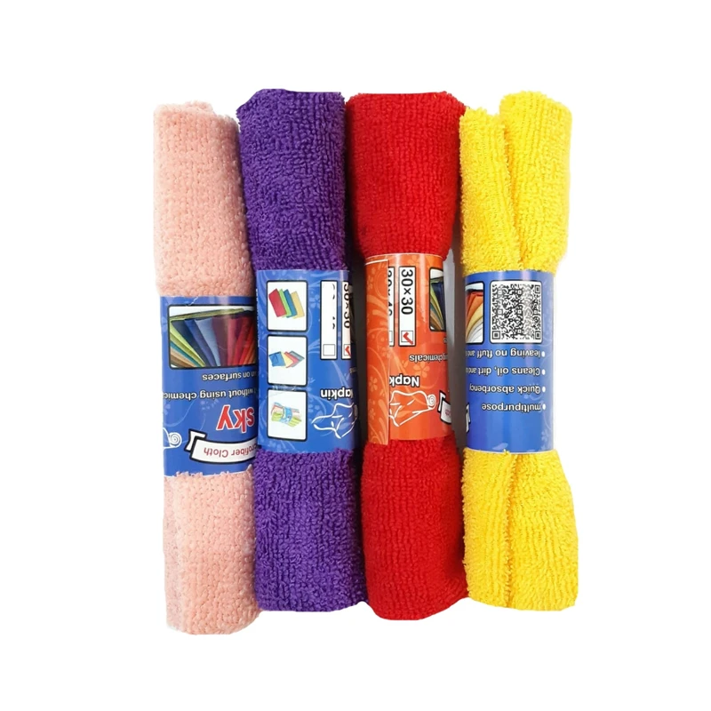 دستمال آشپزخانه اسکای مدل m01 بسته 4 عددی