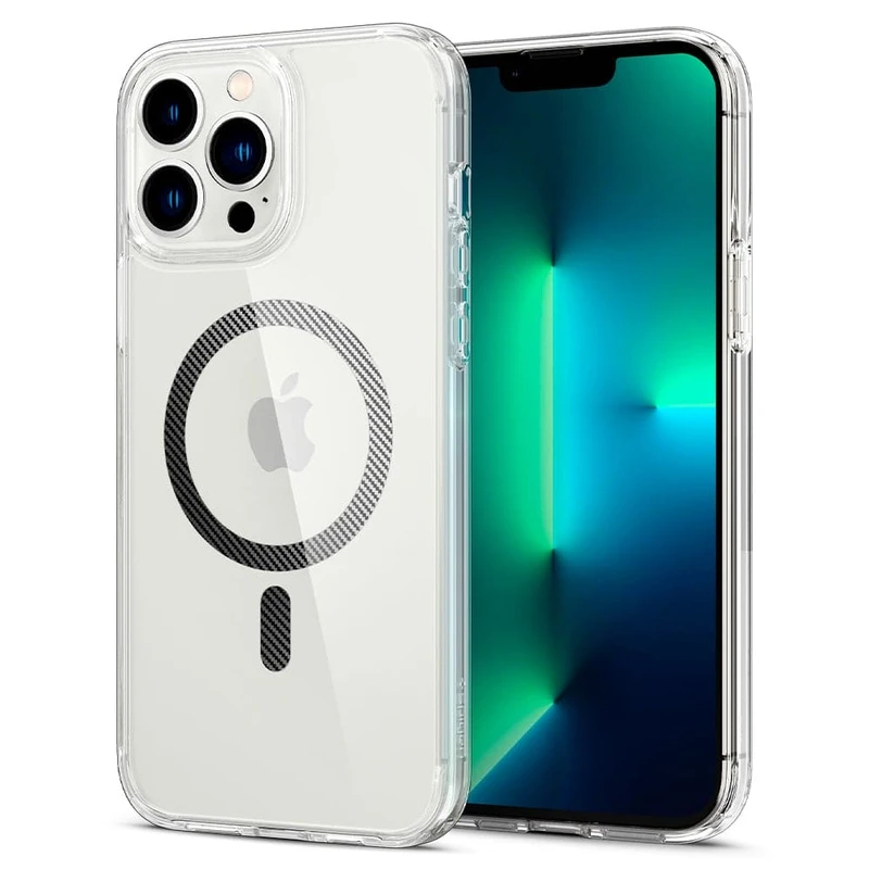کاور اسپیگن مدل Ultra Hybrid MagFit Carbon Fiber مناسب برای گوشی موبایل اپل iPhone 13 Pro Max