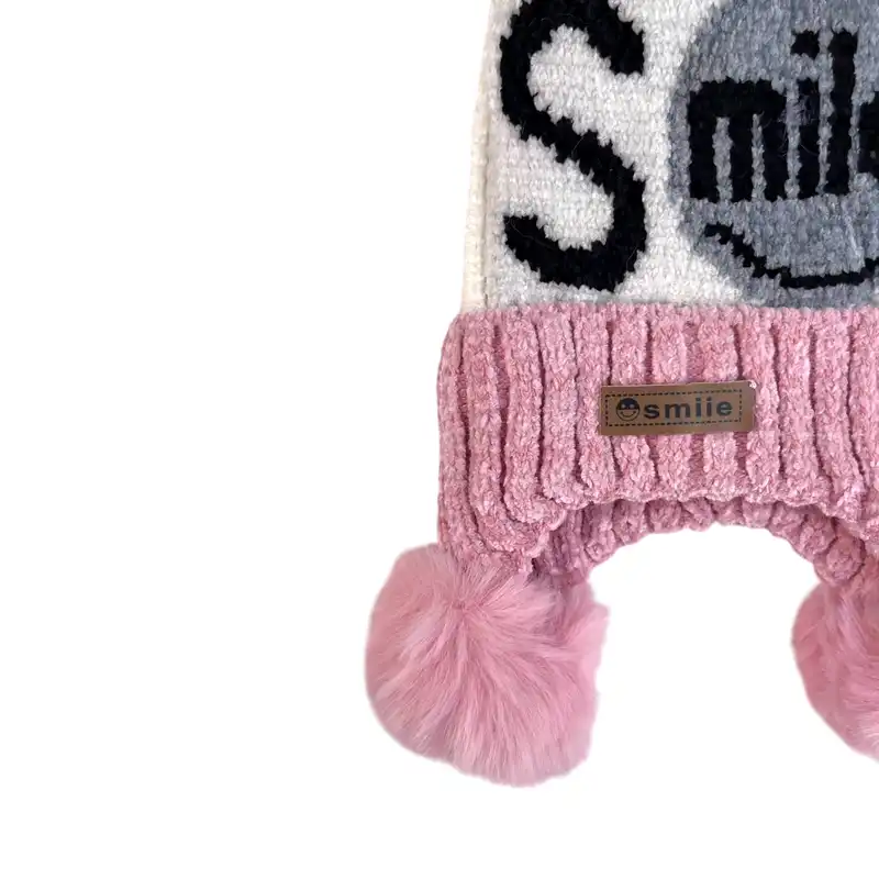 کلاه بافتنی بچگانه مدل اسمایل RO_186