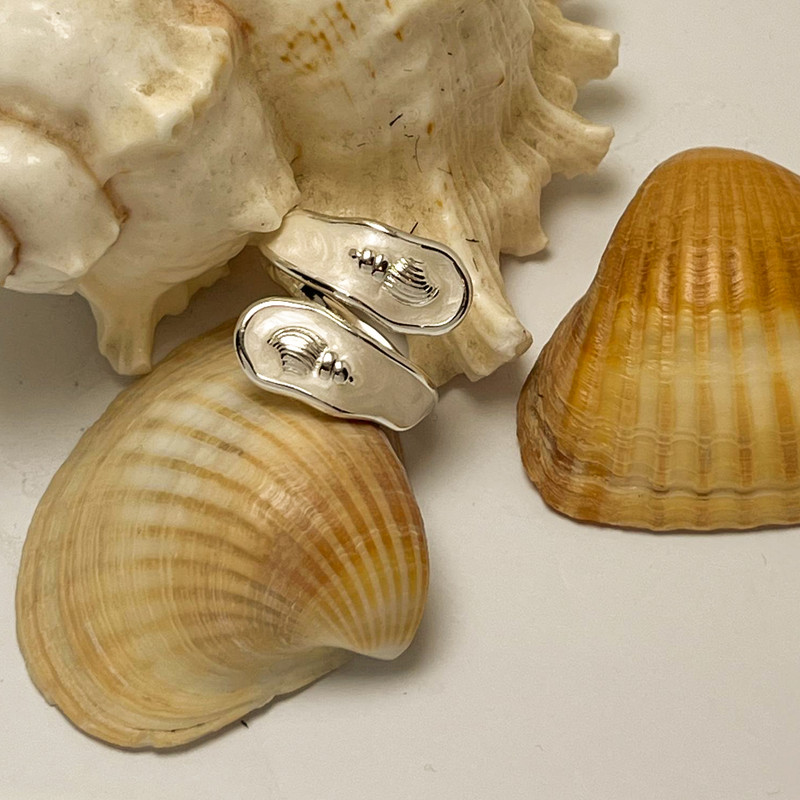 انگشتر زنانه مدل صدف دریا